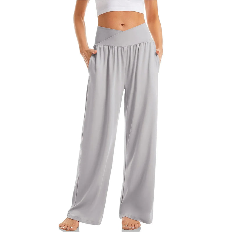 Damen Yogahose | Weites Bein | Luftig & Bequem