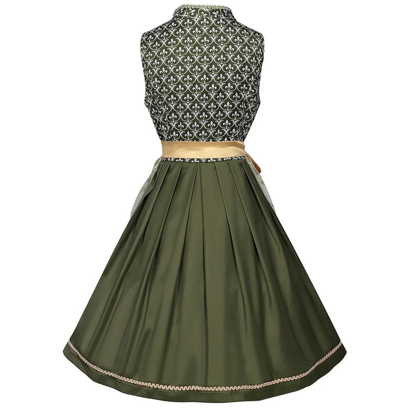 Damen Trachten Dirndl Kleid Grün | Oktoberfest