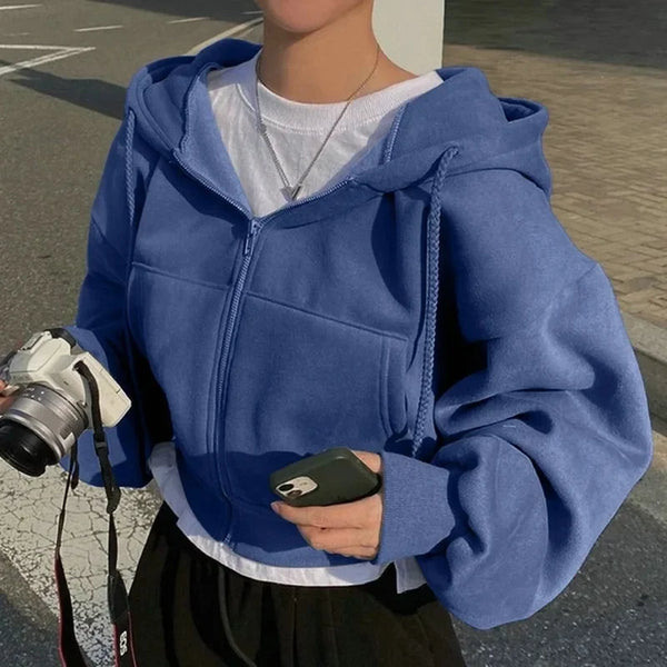 Flauschiger und bequemer Damen Hoodie für den Winter