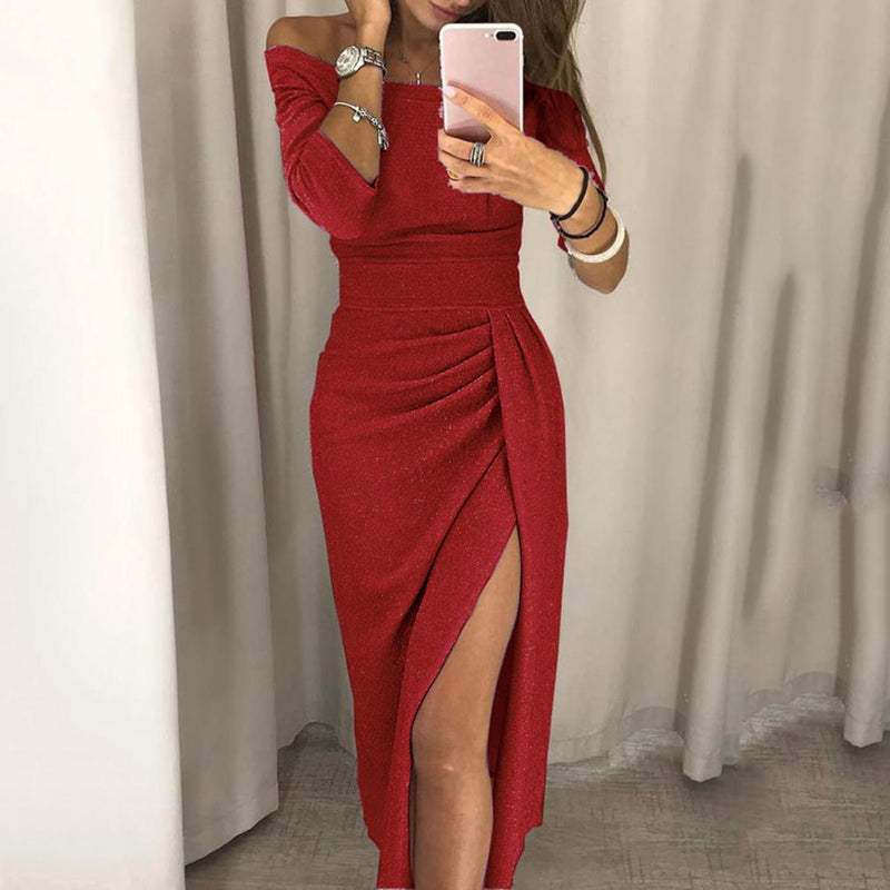Elegantes Kleid Mit Silhouette Für Frauen