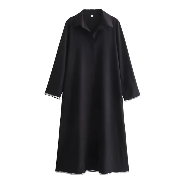 Langes Leichtes Kleid aus Polyester für den Sommer