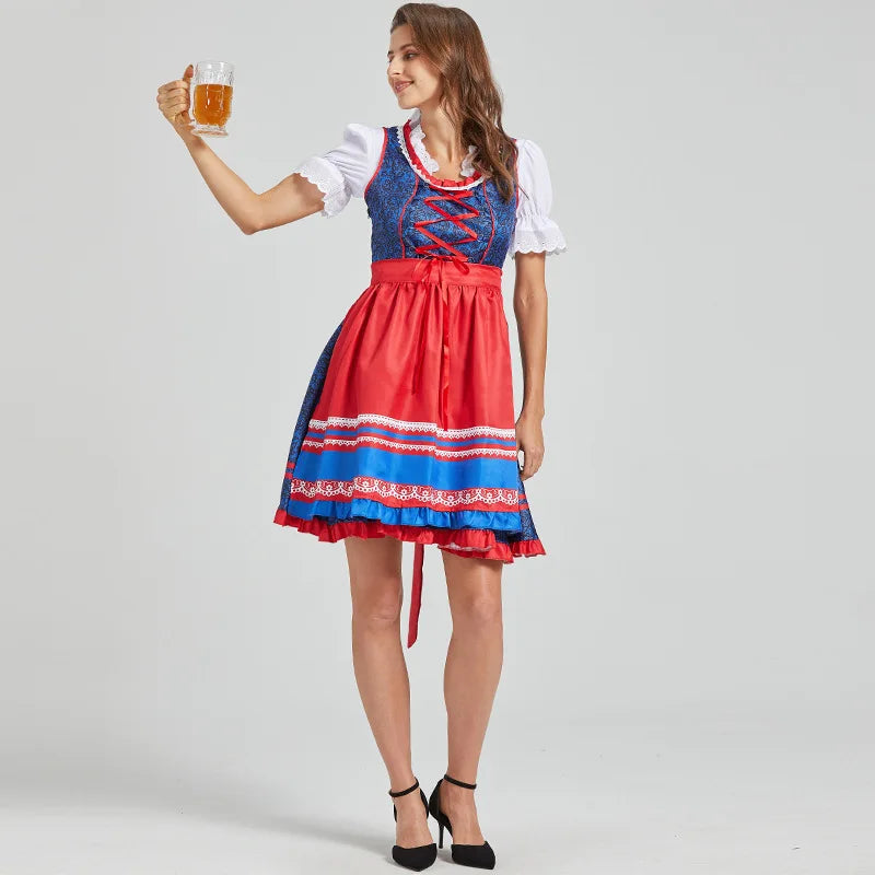 Damen Dirndl Kleid Midi | Oktoberfest