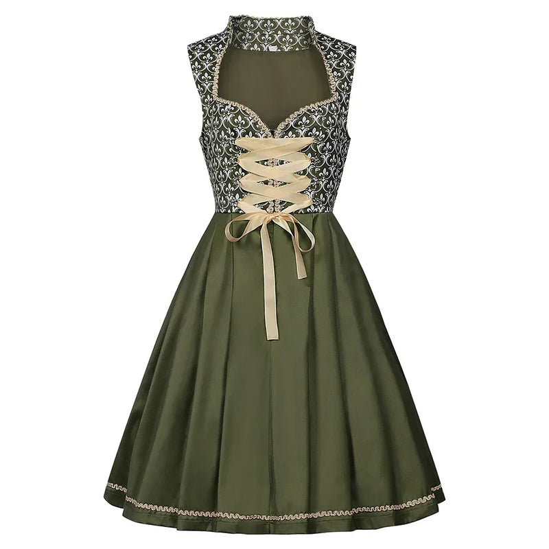 Damen Trachten Dirndl Kleid Grün | Oktoberfest