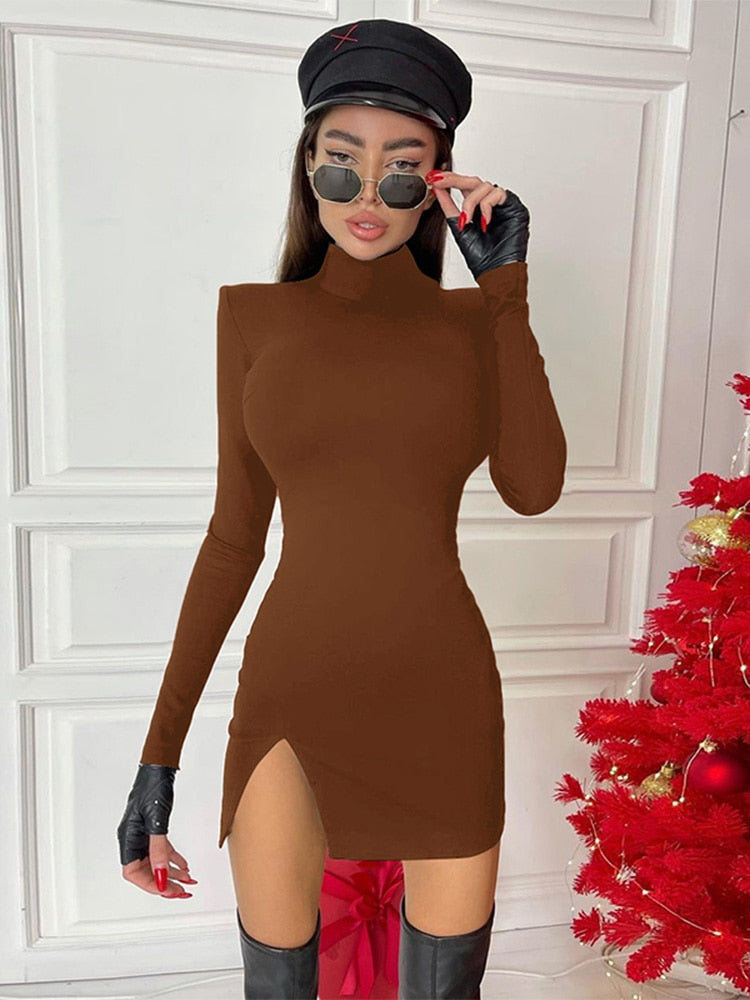 Kuscheliges - Basic Langarmkleid für Frauen für dich