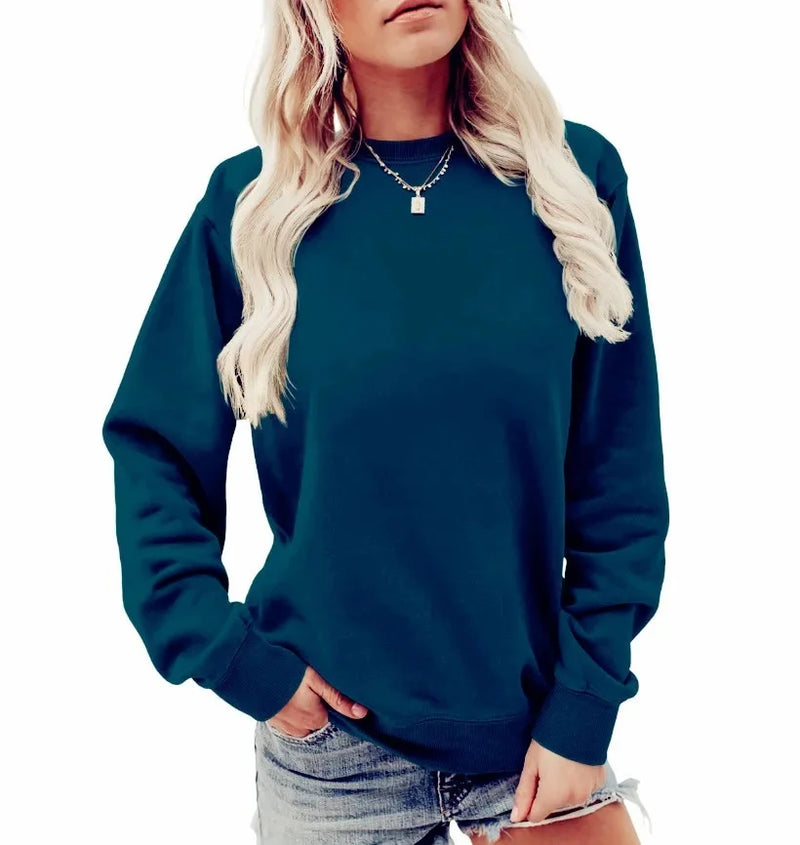 Elegantes Damen Sweatshirt aus weichem Winterstoff mit Muster