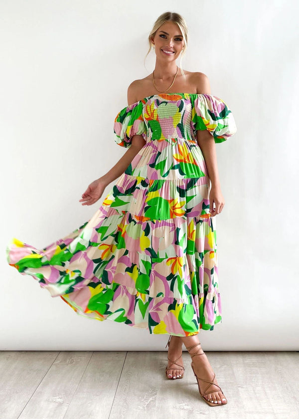 Schulternahes Midikleid