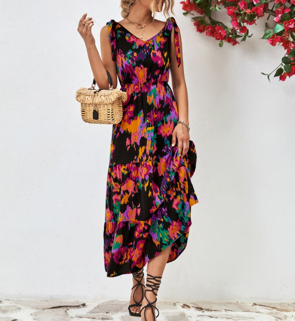 Lässiges Sommer-Midikleid