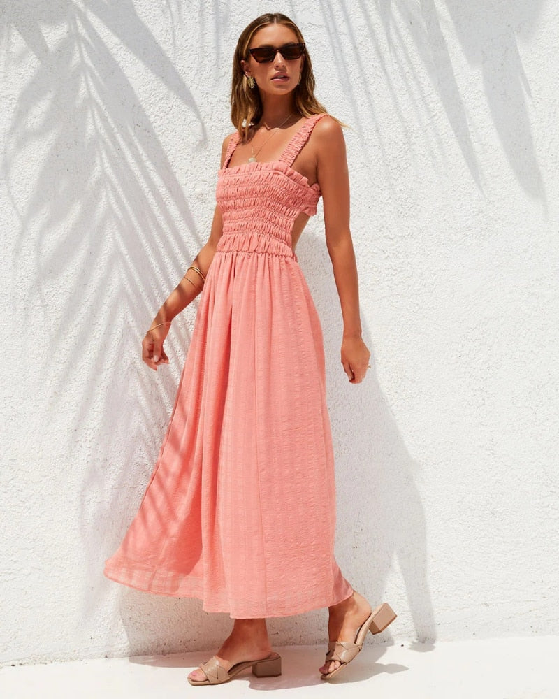 Elegantes Rosa Maxikleid für besondere Anlässe