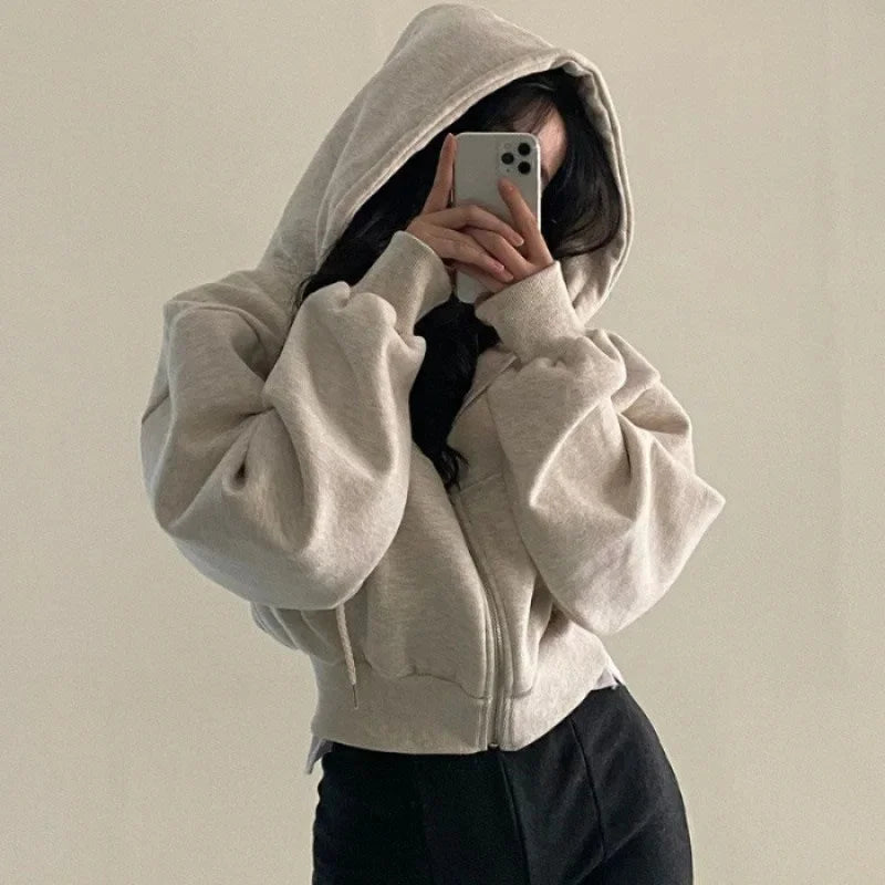 Flauschiger und bequemer Damen Hoodie für den Winter