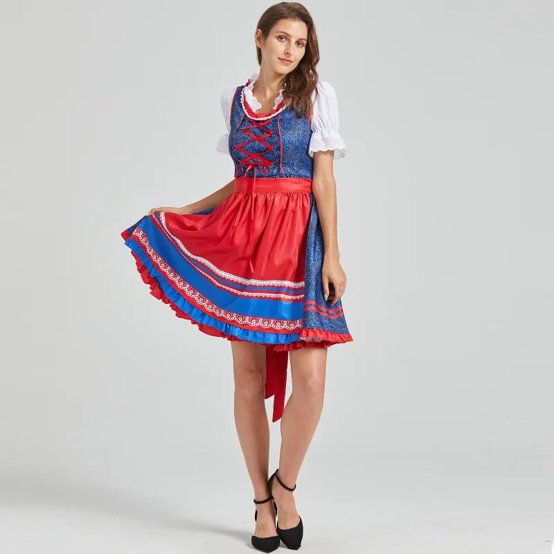 Damen Dirndl Kleid Midi | Oktoberfest