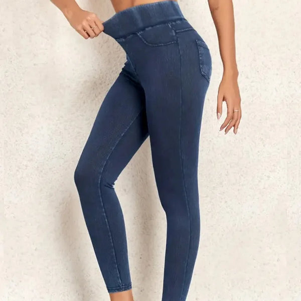 Modische Damen-Jeggings mit hoher Taille