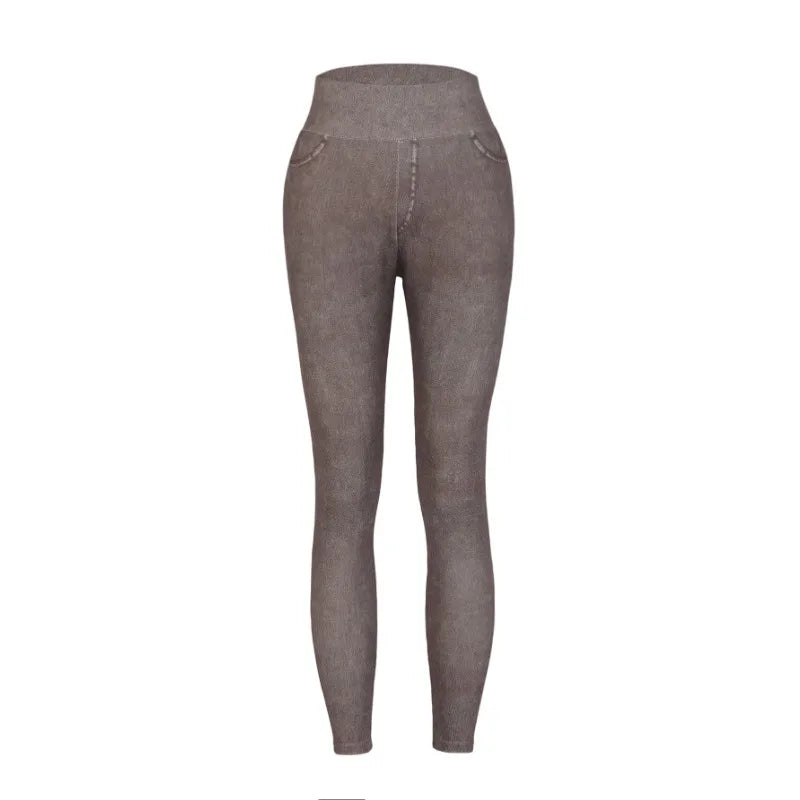Modische Damen-Jeggings mit hoher Taille