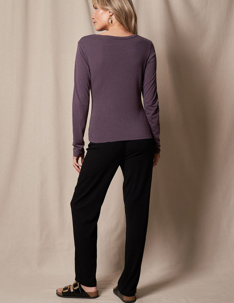Elegante -Bambus-Hose mit geradem Bein