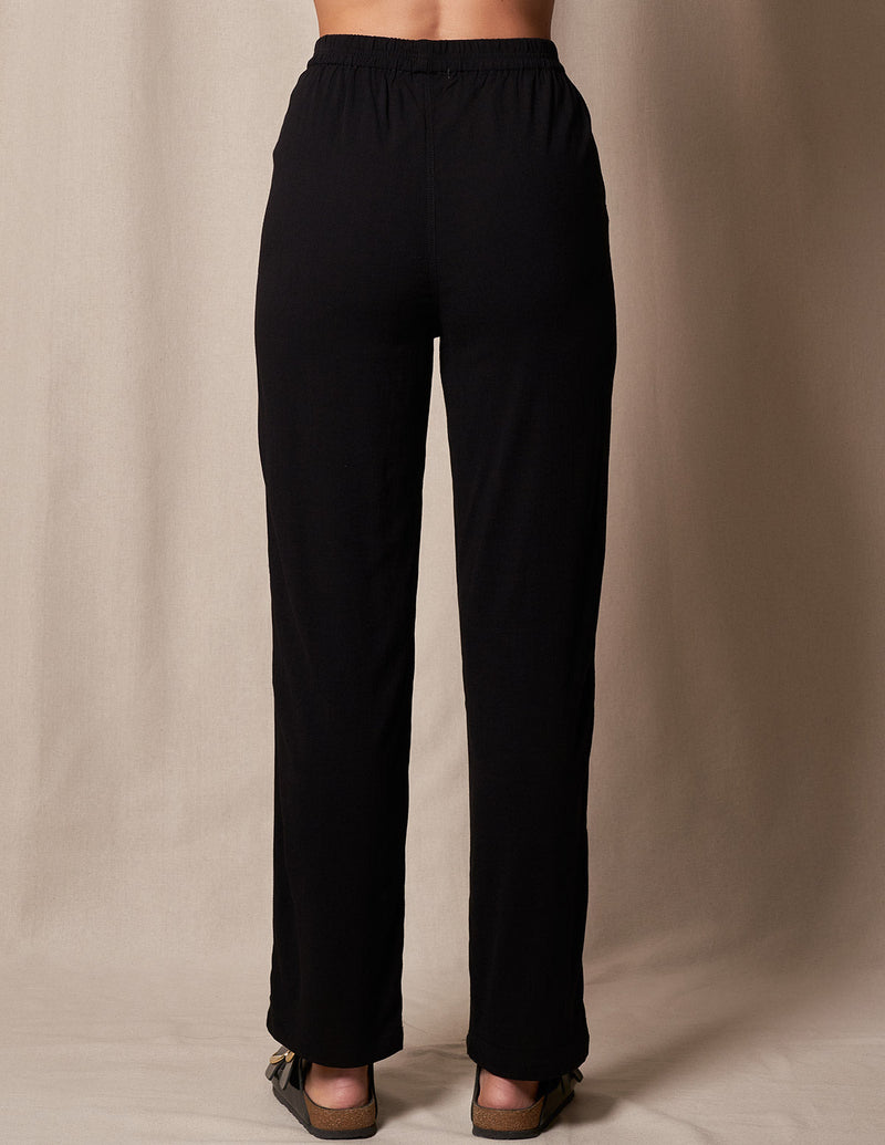 Elegante -Bambus-Hose mit geradem Bein