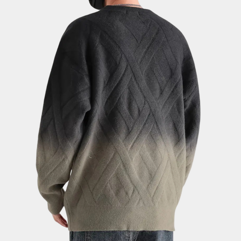 Weiche Herrenpullover mit Farbverlauf