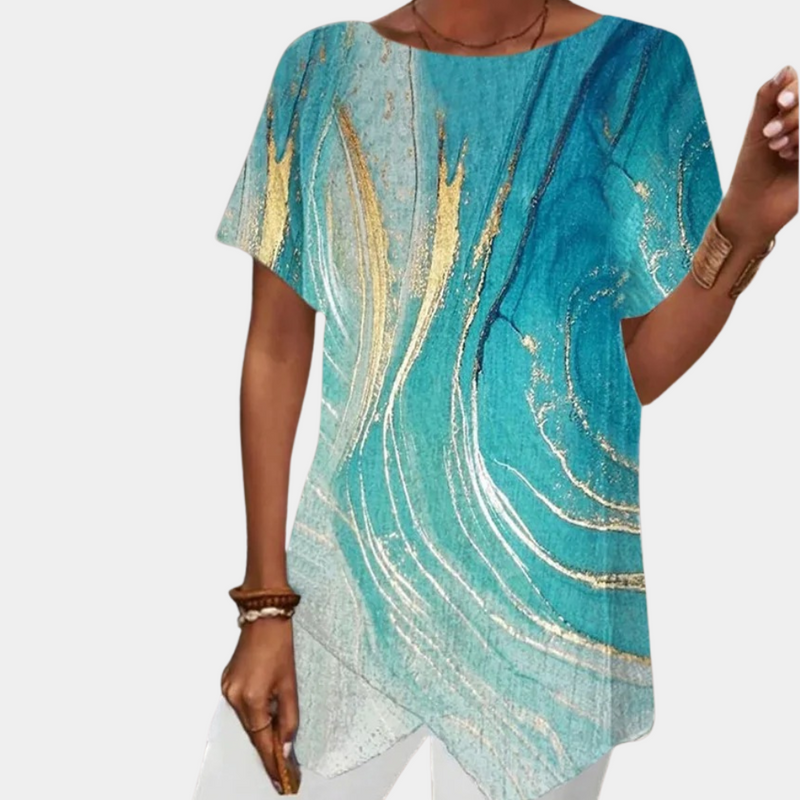 Elegantes geometrisches Damenkleid für jeden Anlass