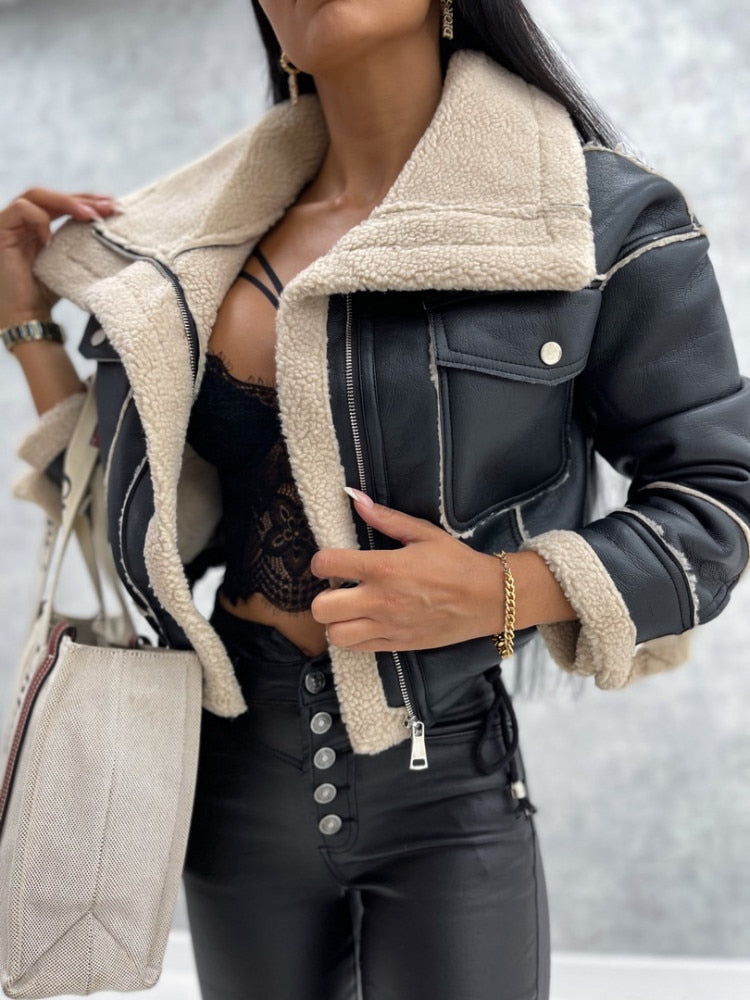 Clara - Stylische und warme Pilotenjacke