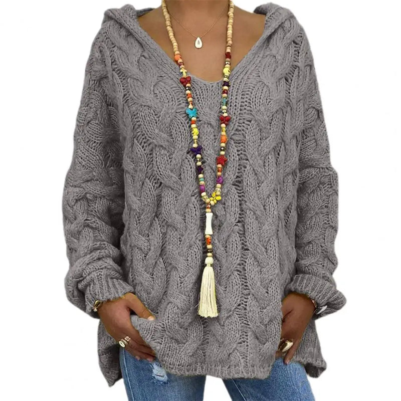 Milana - Stilvoller V-Ausschnitt Kapuzenpullover für einen lässigen Look