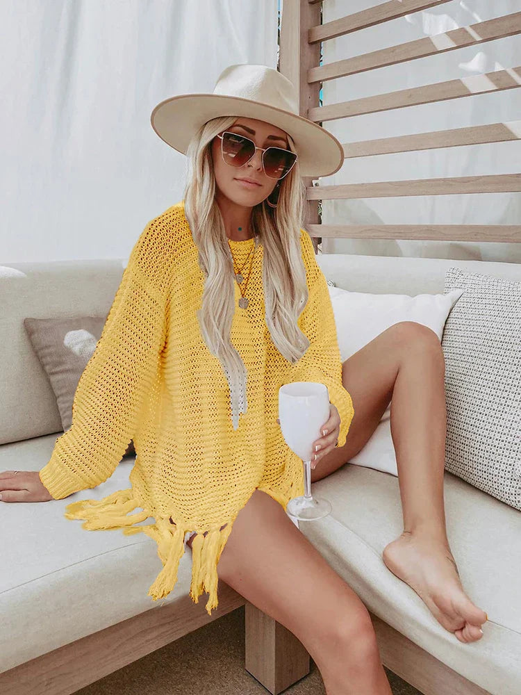 Elegantes Boho Strick Sommerkleider für dich