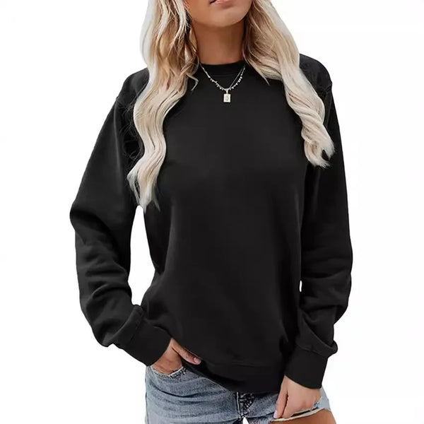 Elegantes Damen Sweatshirt aus weichem Winterstoff mit Muster