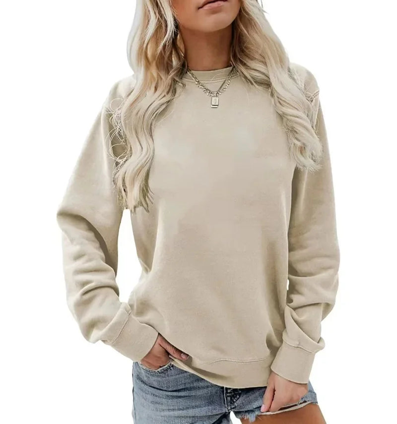 Elegantes Damen Sweatshirt aus weichem Winterstoff mit Muster