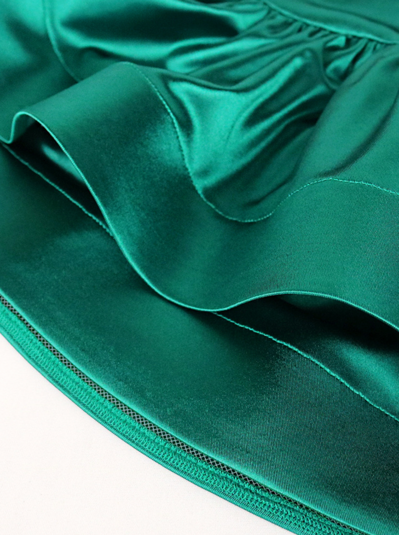 One-Shoulder-Midikleid mit Stufenrock