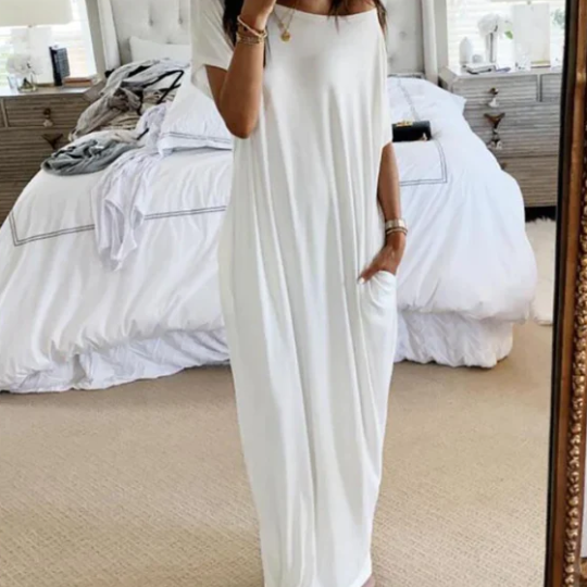 Elegantes Maxi Hemdkleid für jeden Anlass