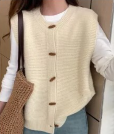 Ärmelloser Pullover Herren | Stehkragen | Minimalistisches Basic | Weiche Stricktextur