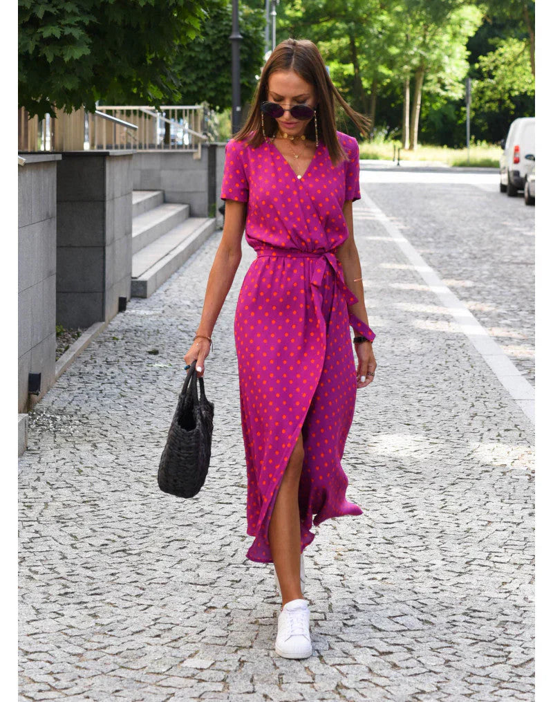 Weiches - Stilvolles V-Ausschnitt-Kleid für dich