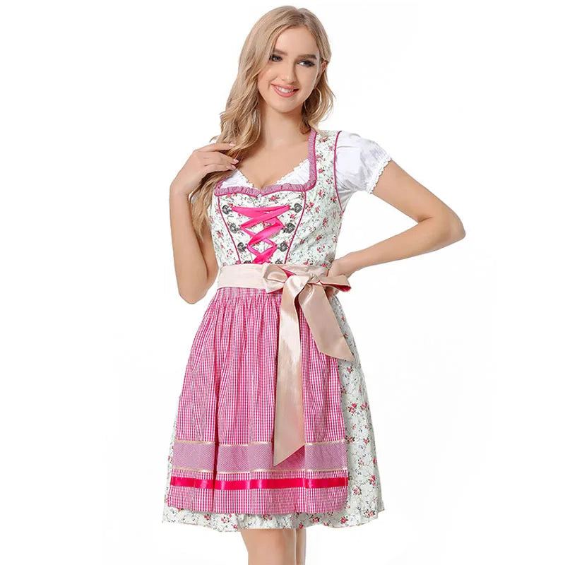 Oktoberfest Dirndl Kleid für Damen | Klassisch Bayerisch