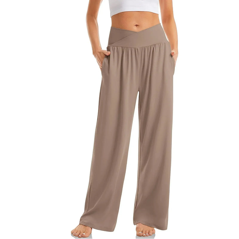 Damen Yogahose | Weites Bein | Luftig & Bequem