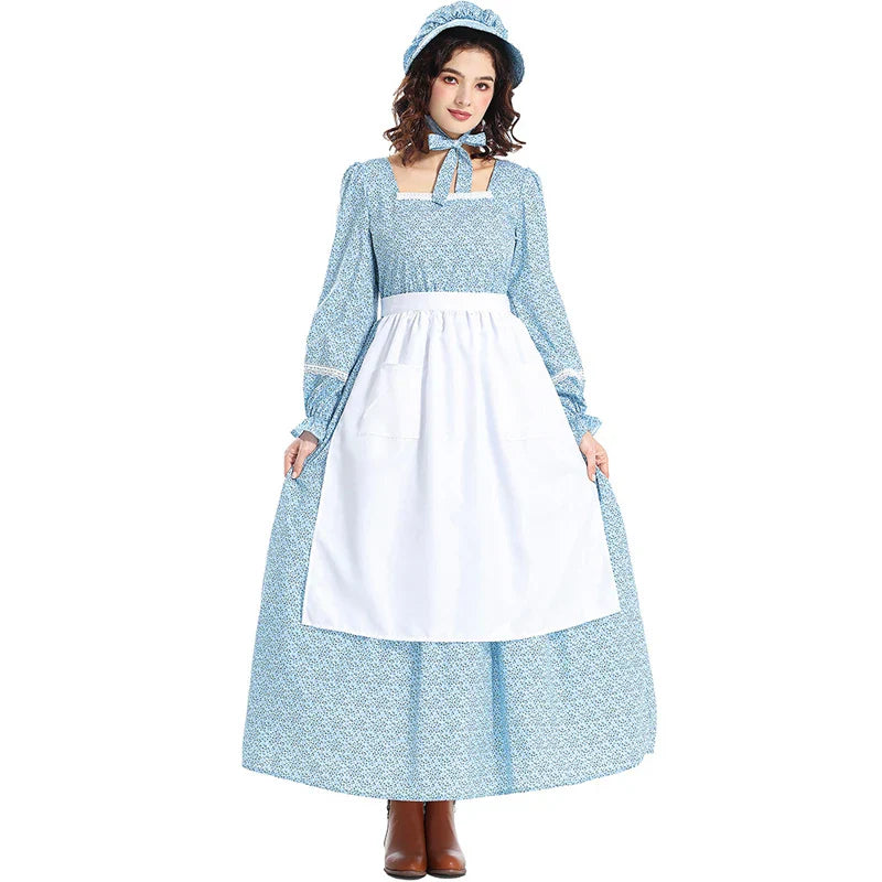 Trachten Dirndl Kleid für Damen | Lang