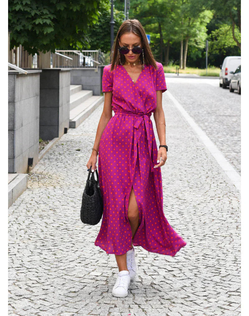 Weiches - Stilvolles V-Ausschnitt-Kleid für dich