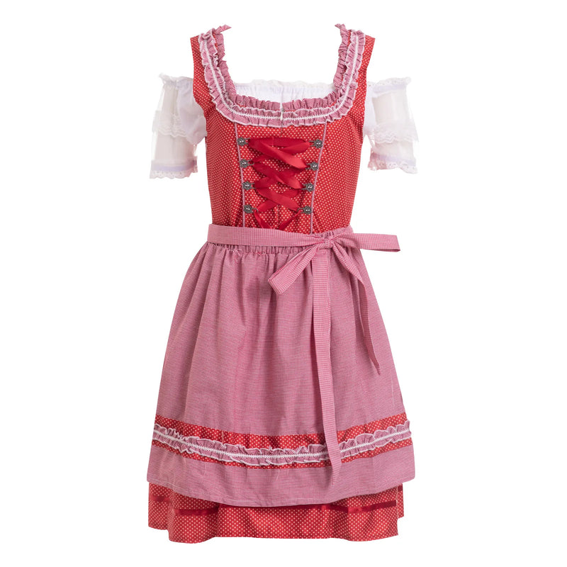 Damen Dirndl Kleid Rot | Oktoberfest