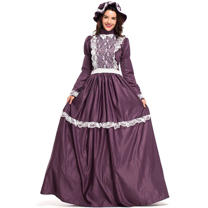 Trachten Dirndl Kleid für Damen | Lang