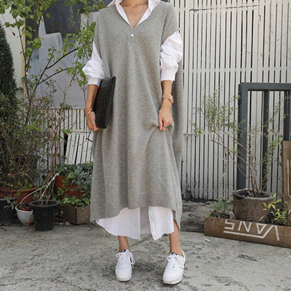 Kuscheliges | Damen Freizeit-Strickkleid für dich
