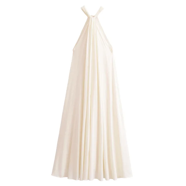 Elegantes Plissee Für Langes Sommerkleid