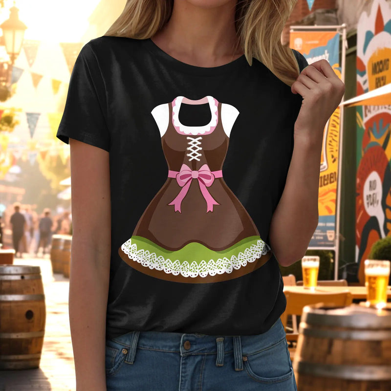 Oktoberfest T-Shirt für Damen mit Kurzarm | Rundhals