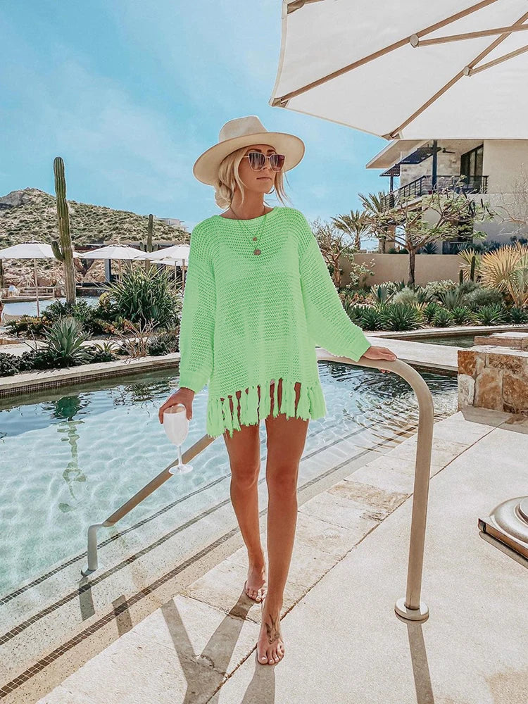 Elegantes Boho Strick Sommerkleider für dich