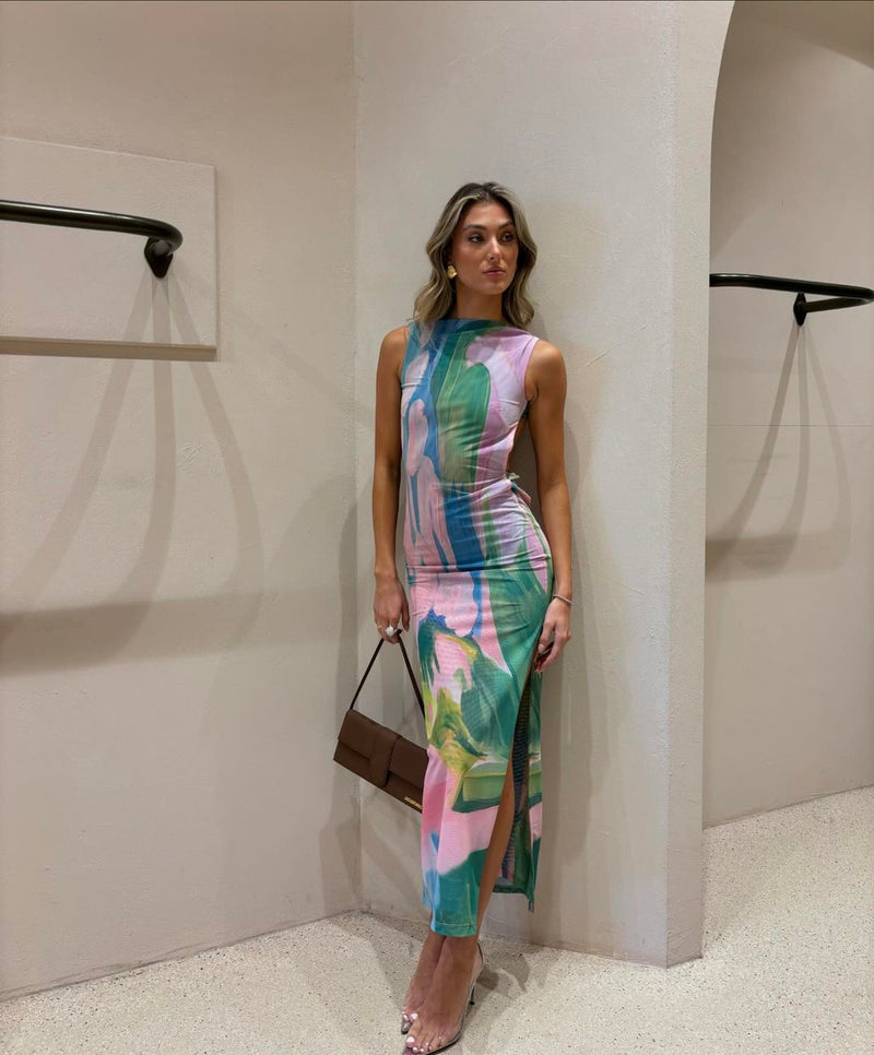 Elegantes Maxikleid aus leichtem Stoff