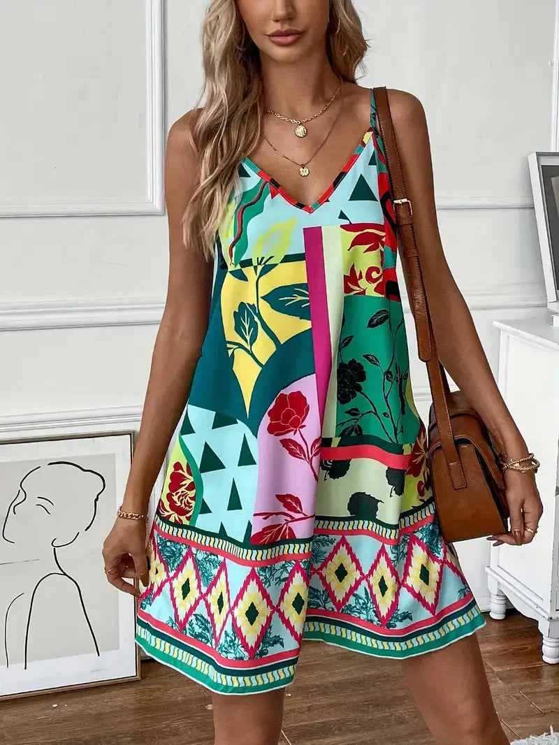 Damen Sommerkleid | Leicht & Luftig | Boho-Stil Heidi Kleid | Bequem & Modisch