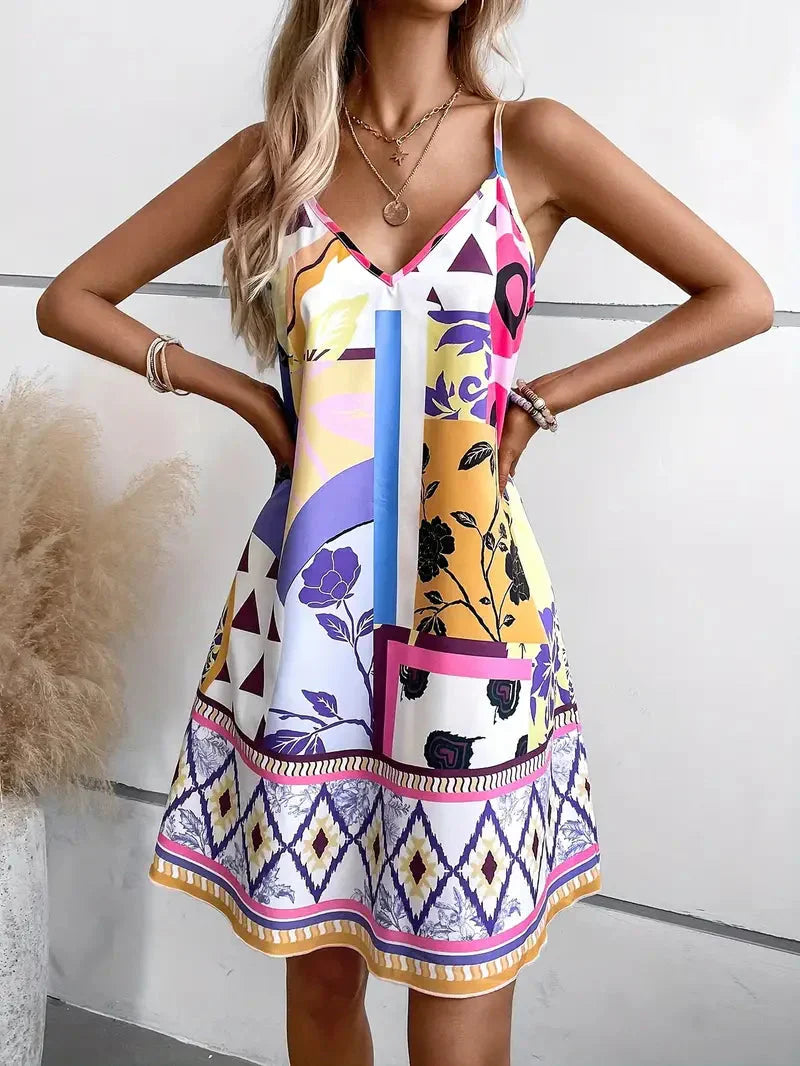 Damen Sommerkleid | Leicht & Luftig | Boho-Stil Heidi Kleid | Bequem & Modisch