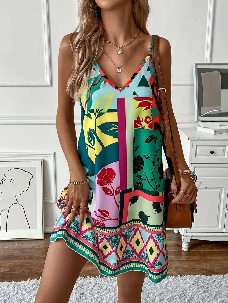 Damen Sommerkleid | Leicht & Luftig | Boho-Stil Heidi Kleid | Bequem & Modisch