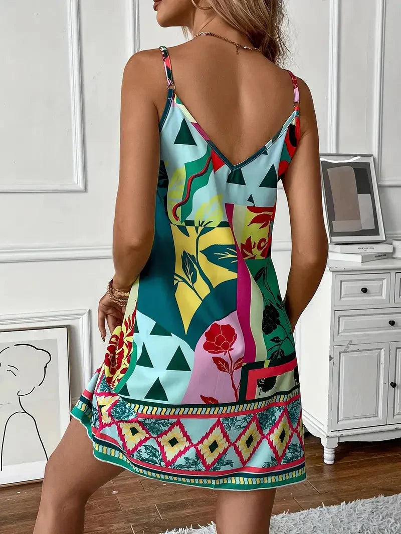 Damen Sommerkleid | Leicht & Luftig | Boho-Stil Heidi Kleid | Bequem & Modisch