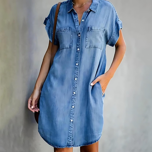 Lina – Elegantes Jeanskleid