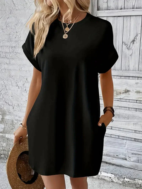 Bequemes Heidi -Kurzes Kleid für Damen im Sommer