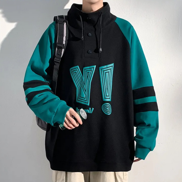 Elegante Herrenpullover mit Stehkragen