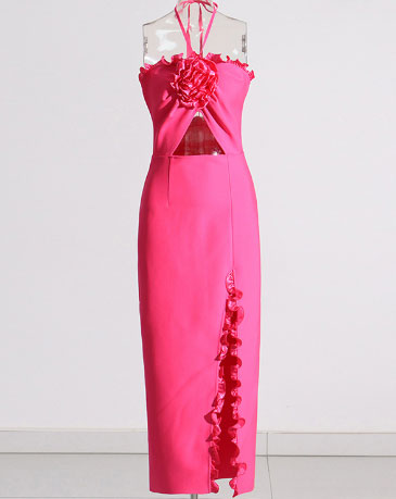 Helga - Blumendruck elegant MaxiKleid