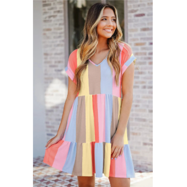 Leichtes | Damen Buntes Kleid für dich