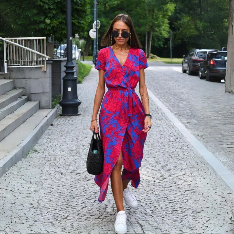 Weiches - Stilvolles V-Ausschnitt-Kleid für dich